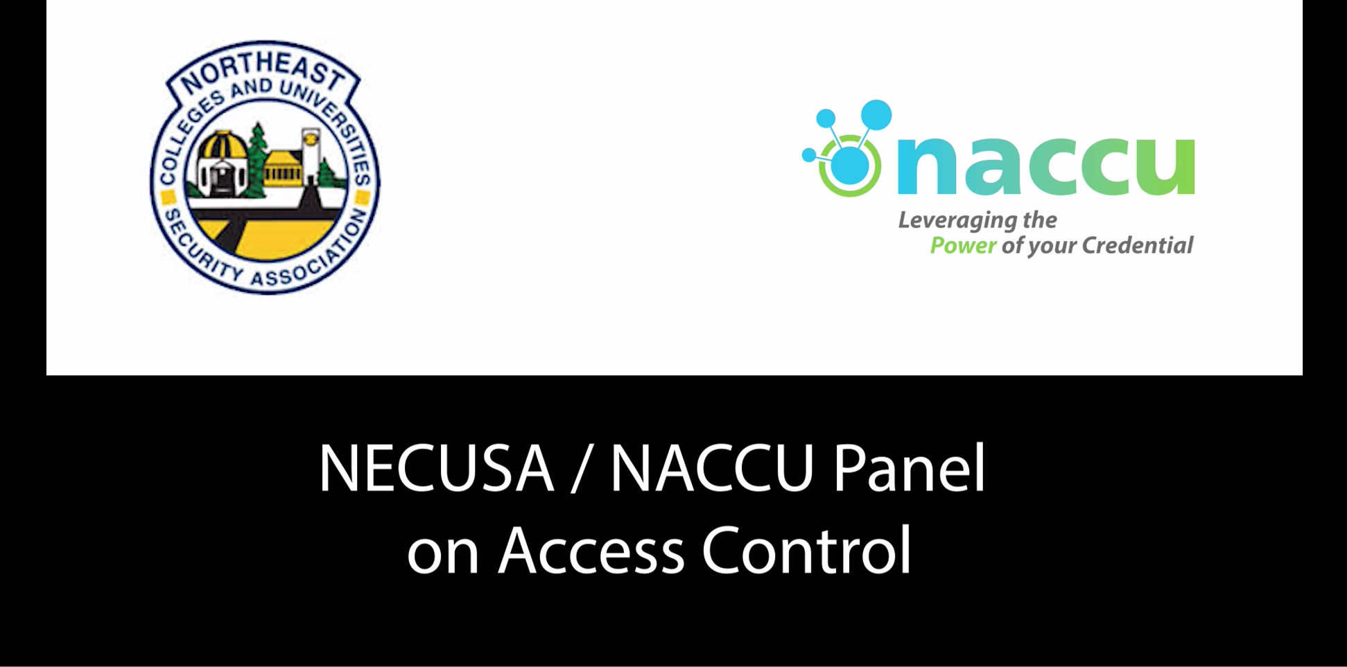 NECUSA / NACCU Panel on Access Control